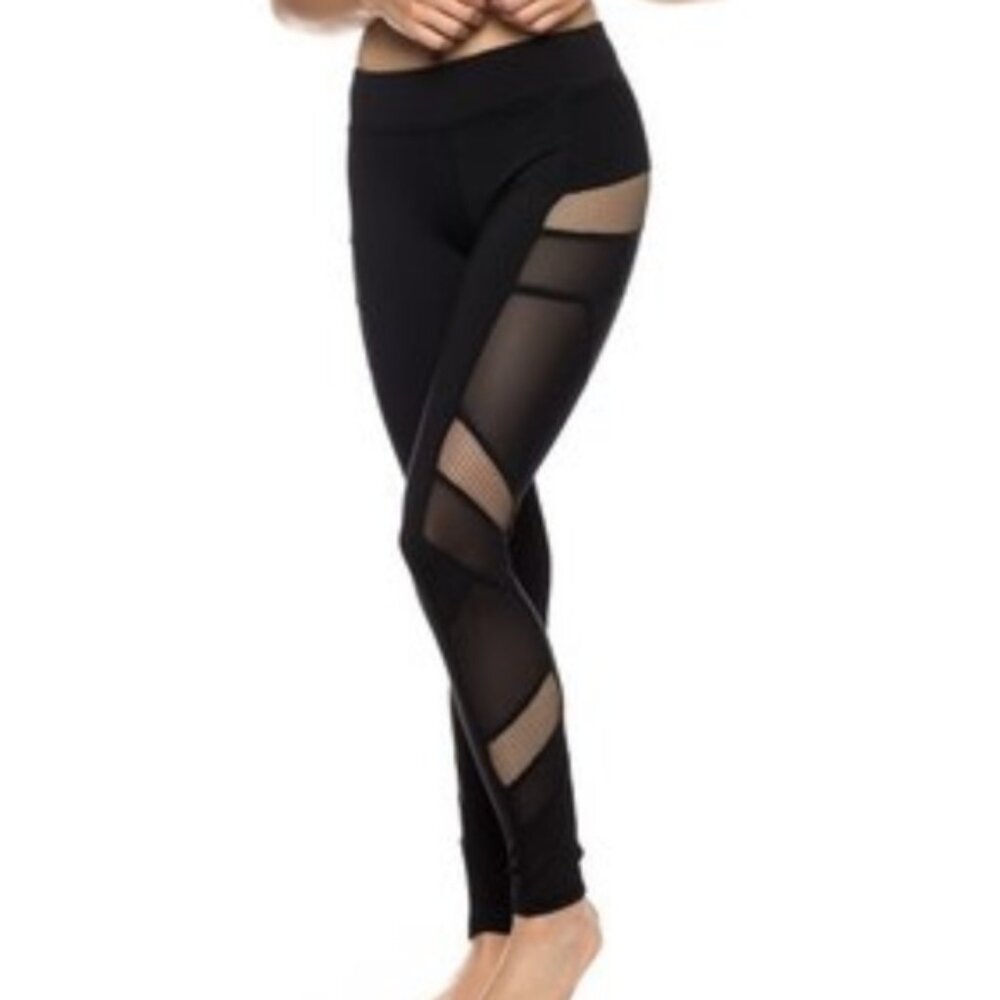 New Black Mesh Leggings